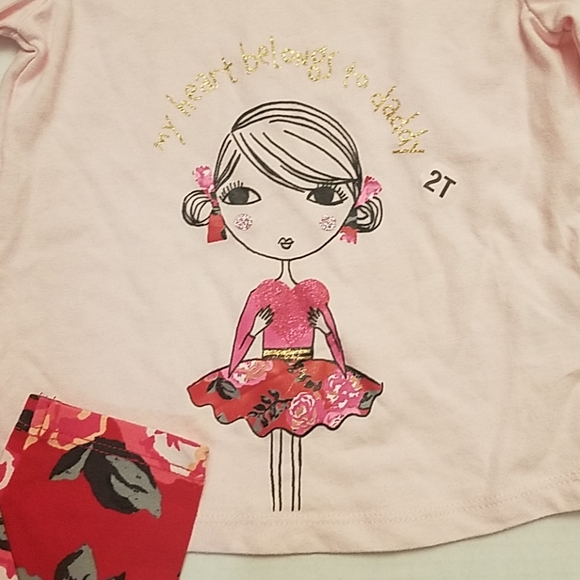 🦄NWT🦄 Wonderkids Matching Outfit size 2T - Picture 2 of 4